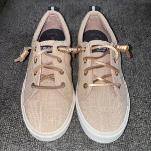 Sperry Light Tan Lace-Up Sneakers